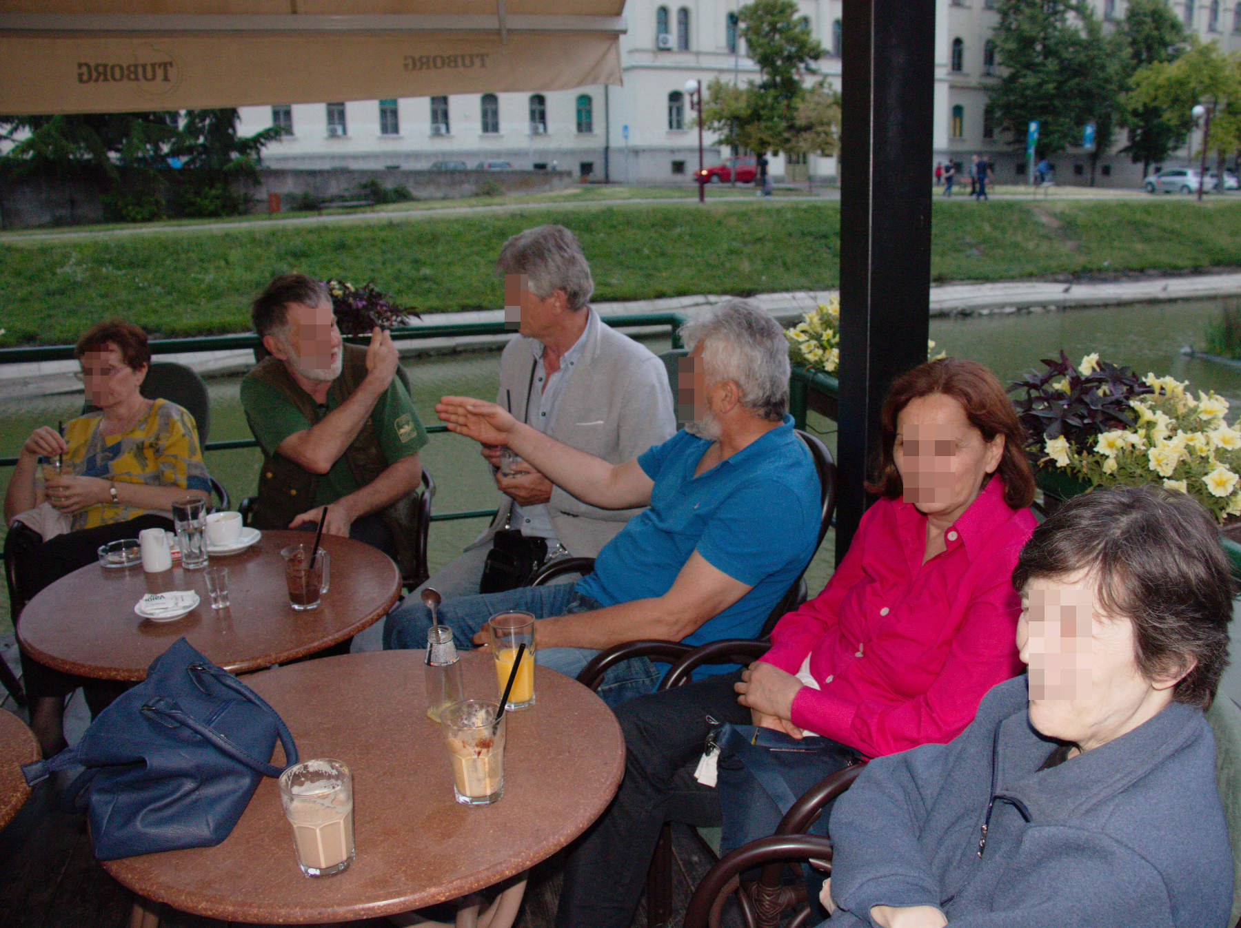 From left to right, Milica, Gavra, Vlada, Jozda, J., Vladimira