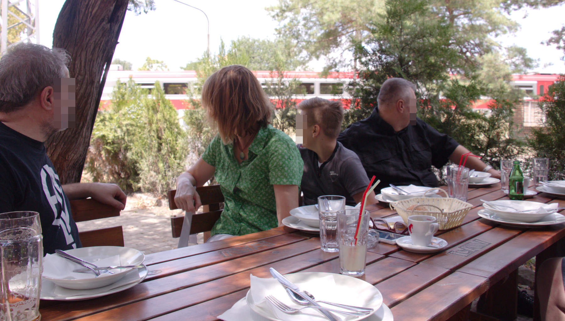 Passing of a train was a remarkable event