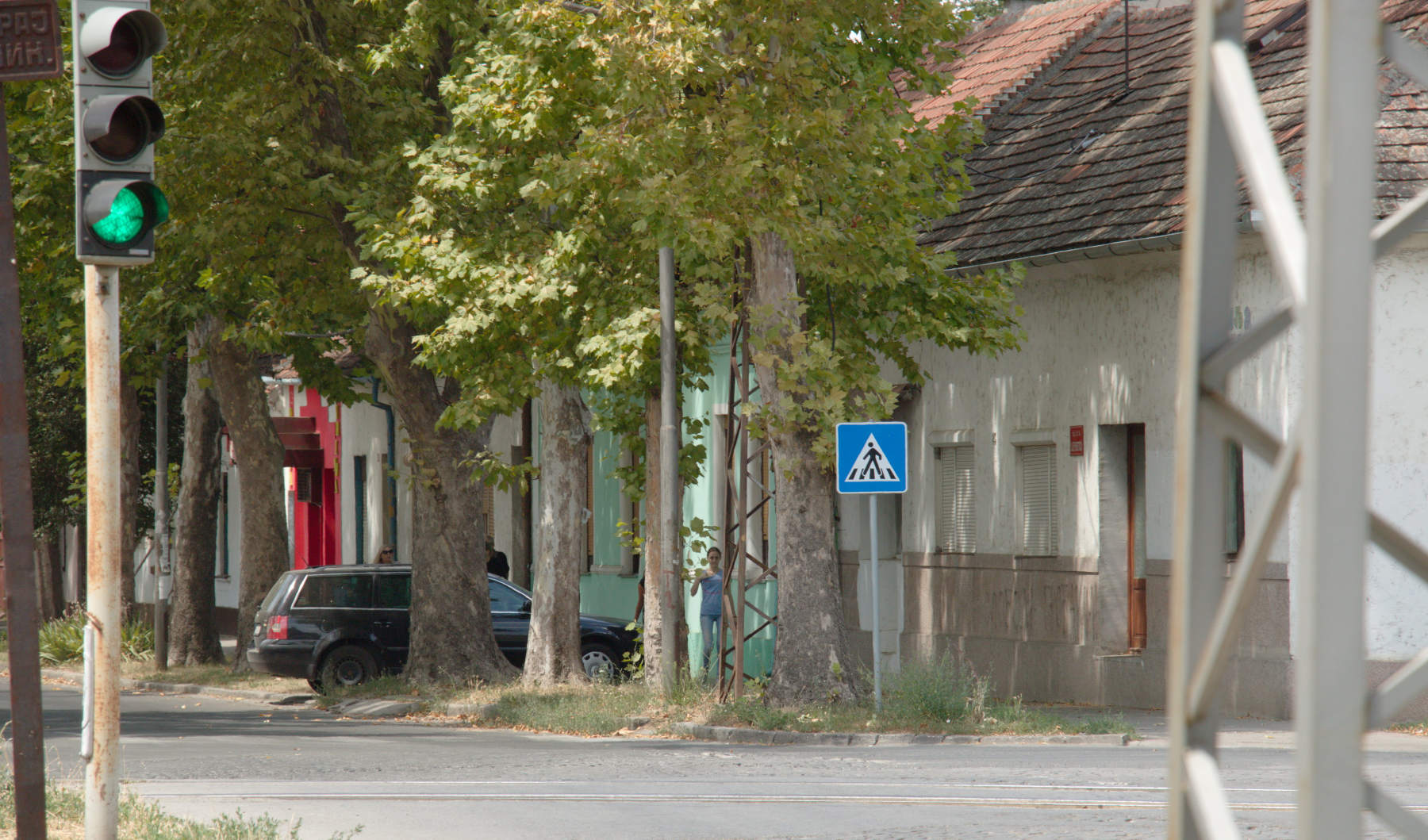 The relatives are behind the car
